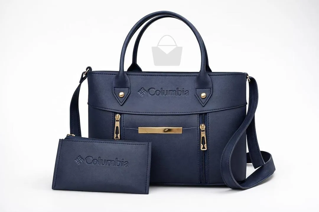 Women's Leather Plain Hand Bag Set