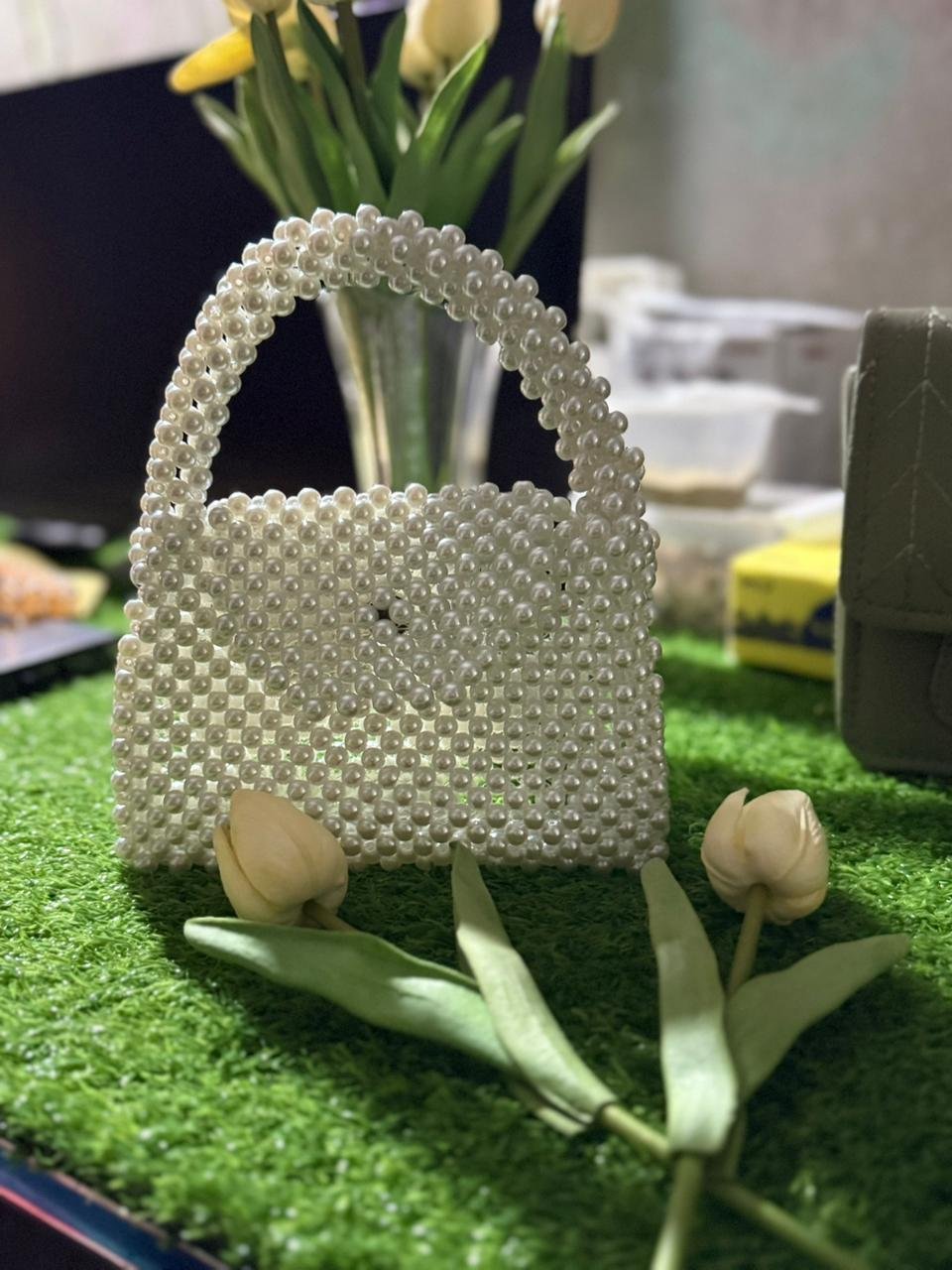 Fully handemade beaded bags