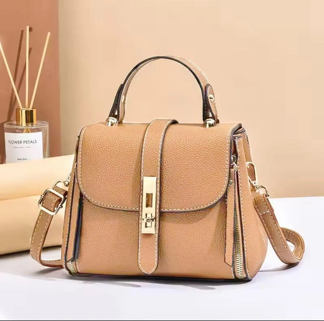 Stylish Beige Girl's Crossbody Bag - 1 Pc Multipurpose Accessory